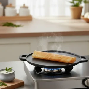 forza pre seasoned 30 cm cast iron dosa tawa