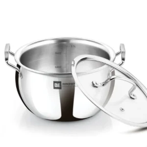 be essentials tri ply stainless steel rice handi