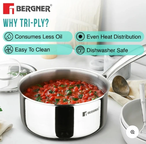 argent tri ply stainless steel saucepan argent tri ply stainless steel saucepan
