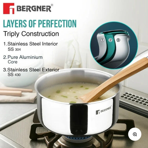 argent tri ply stainless steel saucepan argent tri ply stainless steel saucepan