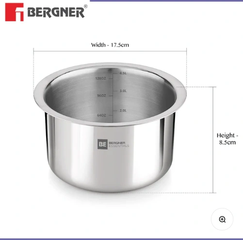 be essentials tri ply stainless steel junior tope be essentials tri ply stainless steel junior tope