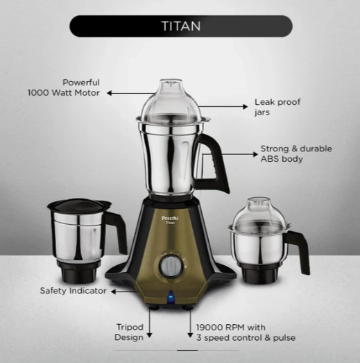 preethi titan mixer grinder preethi titan mixer grinder