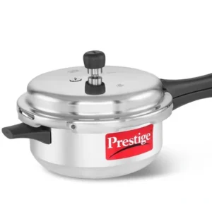 prestige popular plus virgin aluminium precision weight valve junior deep pan pressure cooker (silver)