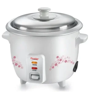 prestige delight prwo rice cooker 1.5 l with close fit lid (off white)