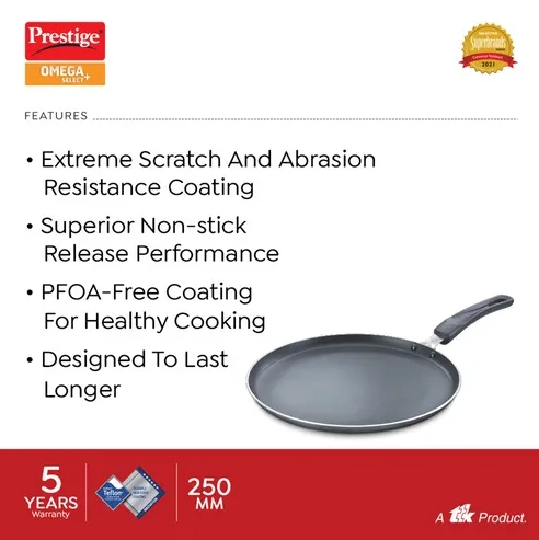 prestige omega select plus non stick omni tawa, (black) prestige omega select plus non stick omni tawa, (black)