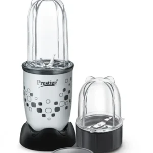 prestige 350 watts nutri mix 2.0 mixer grinder with 2 jars|compact design| multipurpose jars|inter lock system| sipper lids