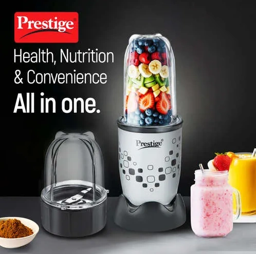 prestige 350 watts nutri mix 2.0 mixer grinder with 2 jars|compact design| multipurpose jars|inter lock system| sipper lids prestige 350 watts nutri mix 2.0 mixer grinder with 2 jars|compact design| multipurpose jars|inter lock system| sipper lids