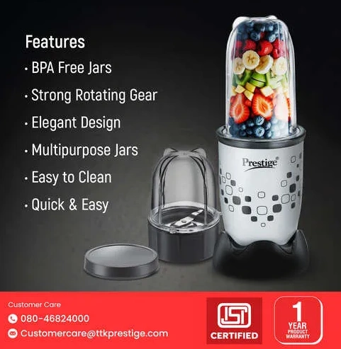prestige 350 watts nutri mix 2.0 mixer grinder with 2 jars|compact design| multipurpose jars|inter lock system| sipper lids prestige 350 watts nutri mix 2.0 mixer grinder with 2 jars|compact design| multipurpose jars|inter lock system| sipper lids