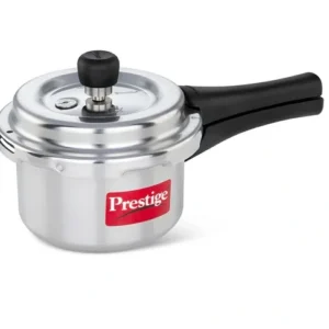 prestige popular plus svachh virgin aluminium spillage control pressure cooker (silver)