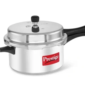 prestige popular virgin aluminium precision weight valve pressure cooker, 7.5 l (silver)