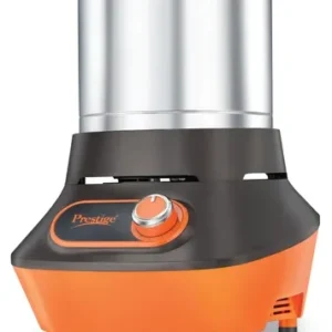 prestige pvg 1.5 wet grinder 1.5l (black & orange) | 200w motor | stainless steel drum | compact vertical design