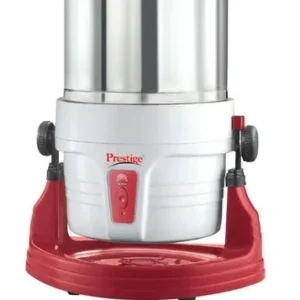 prestige pwg 01 wet grinder 2l (white & red) | 200w motor | stainless steel drum | compact & durable vertical design