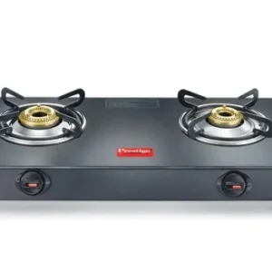 prestige magic plus gtmp 02 lp gas stove | 2 burner glass top | high efficiency tri pin burners | spill proof design | isi certified