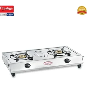 prestige agni classic stainless steel gas stove (2 burners)