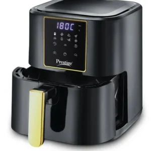 prestige nutrifry digital air fryer 4.5l | healthy oil free cooking | touchscreen controls | timer & temperature settings