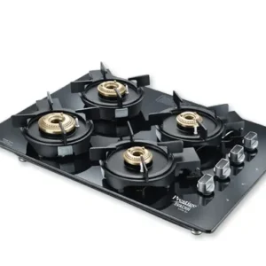 prestige svachh efficia hob 04 ai | 4 brass burners | auto ignition | toughened glass top | spill proof gas hob