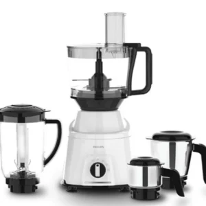 philips hl7763/00 mixer grinder 750w with food processor jar | 4 jars | powerchop technology | auto cut off | white