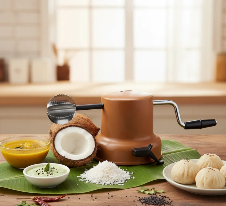 premier stainless steel coconut scraper with vacuum base | easy & safe coconut grating premier stainless steel coconut scraper with vacuum base | easy & safe coconut grating