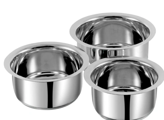 vinod 3 piece set stainless steel capsule bottom vinod 3 piece set stainless steel capsule bottom