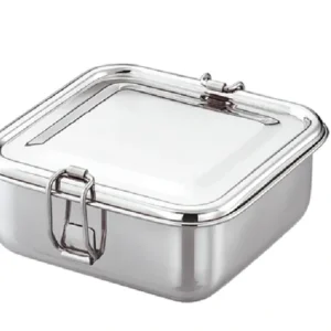 square lunch box (with steel container)