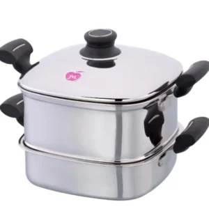 multi purpose big square steamer with tri ply base